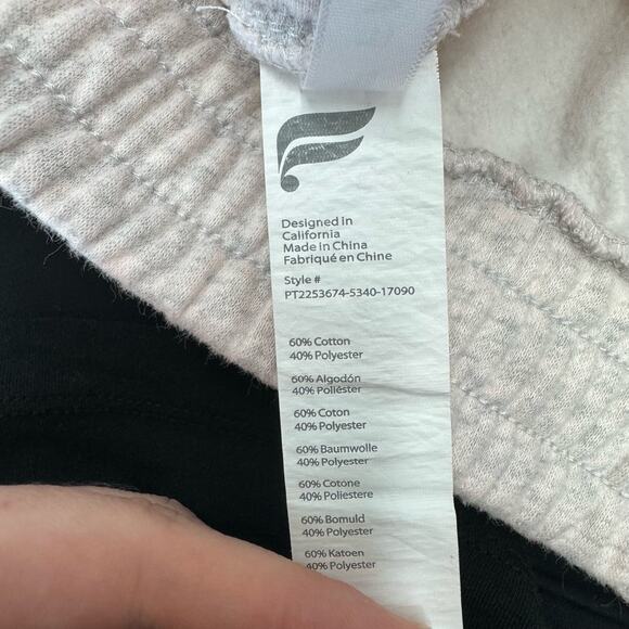 Fabletics Joggers Womens Plus Size 4X Gray Pink Drawstring Elasticated Sweatpant - Picture 5 of 5